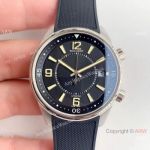 ZF Swiss Replica Jaeger LeCoultre Polaris Men Watch SS Black Rubber Strap